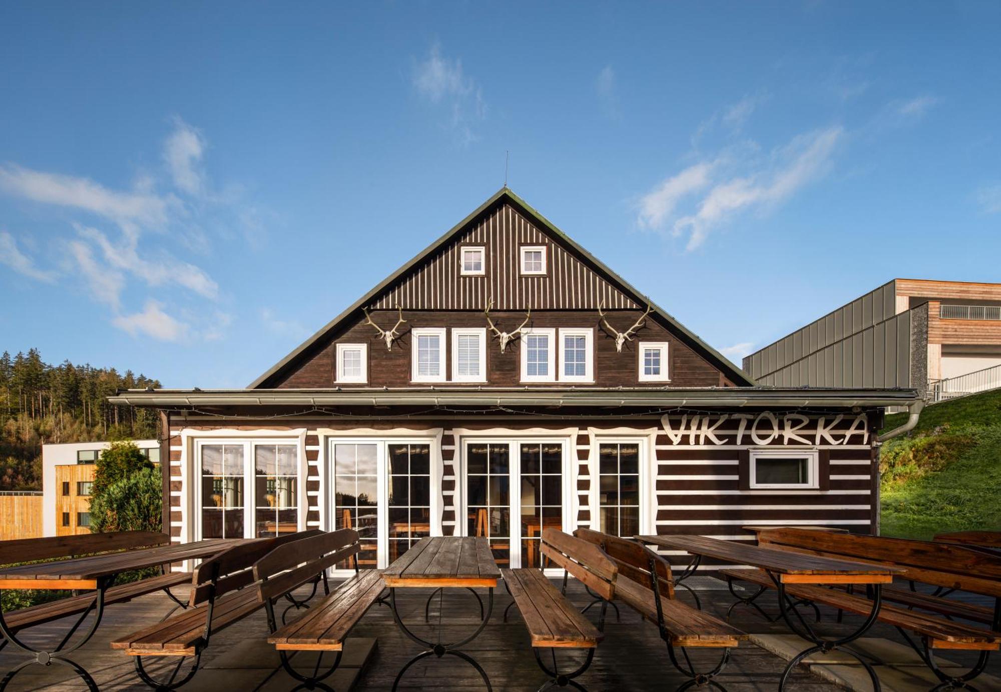Krkonošská chata Viktorka Janske Lazne Exterior foto